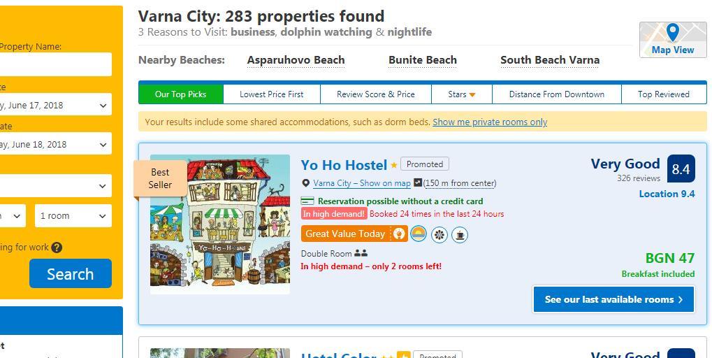 Yo Ho Hostel Varna Exteriér fotografie